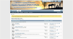 Desktop Screenshot of equineassistedopenforum.com