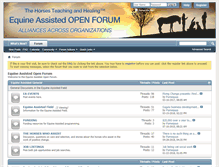 Tablet Screenshot of equineassistedopenforum.com